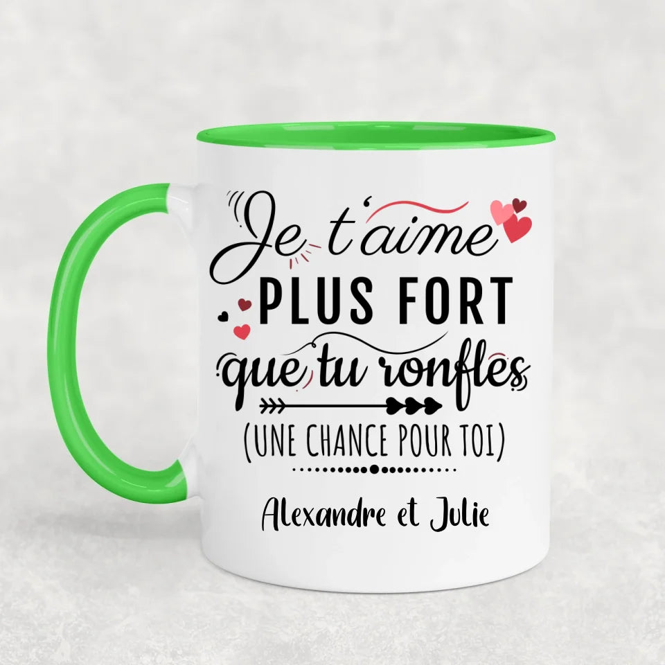 Tu ronfles - Mug personnalisé