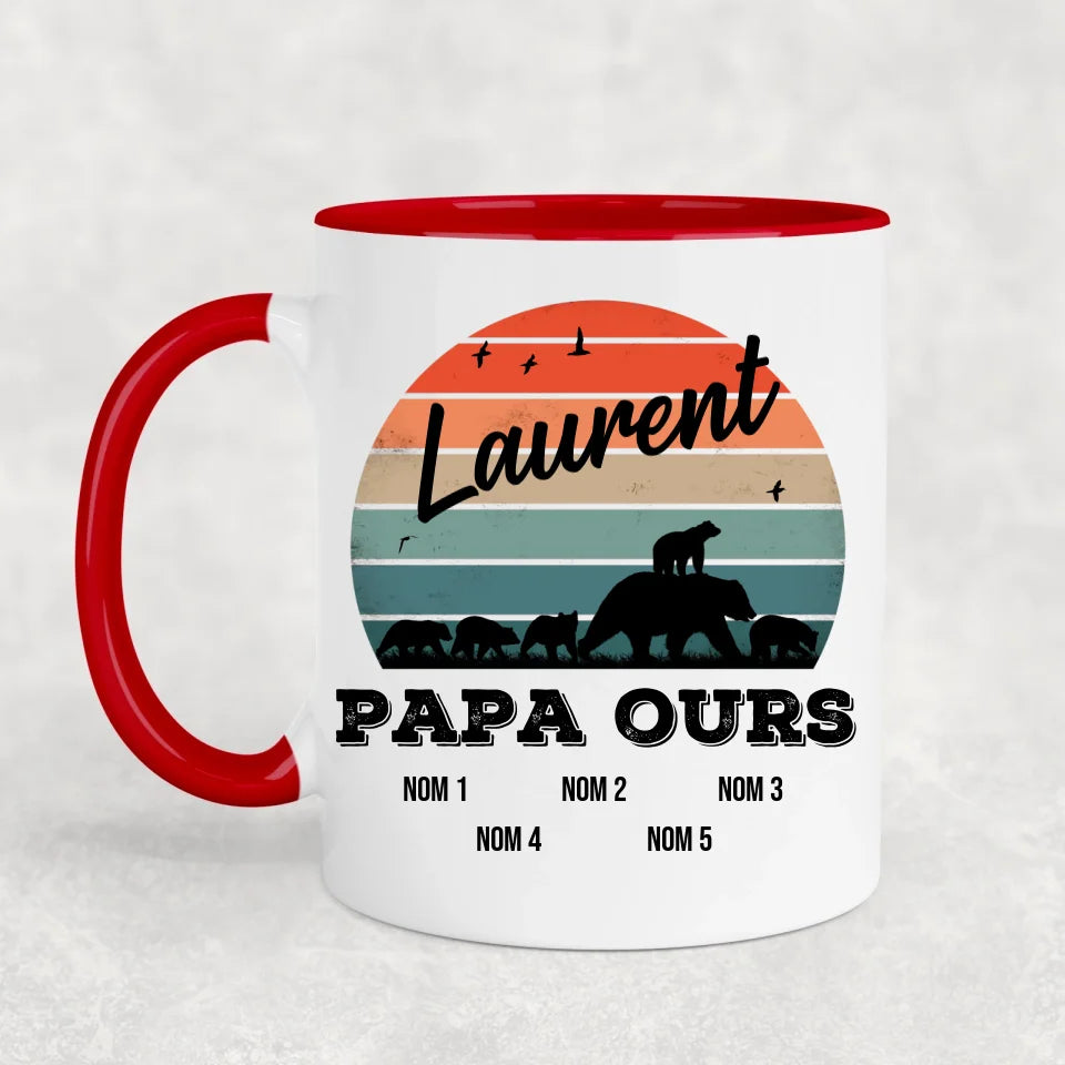 Famille d'ours - Mug personnalisé