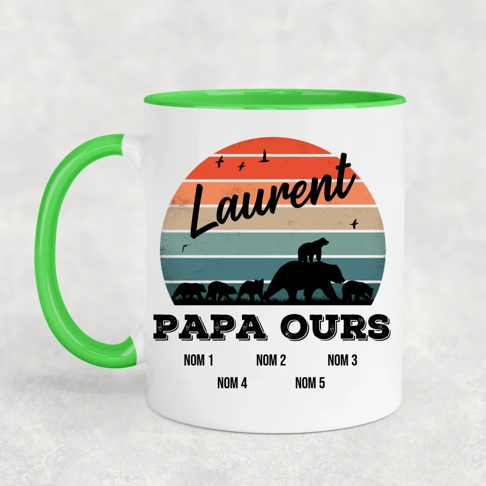 Famille d'ours - Mug personnalisé