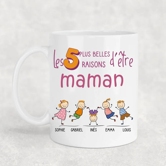 Les plus belles raisons - mug personnalisé