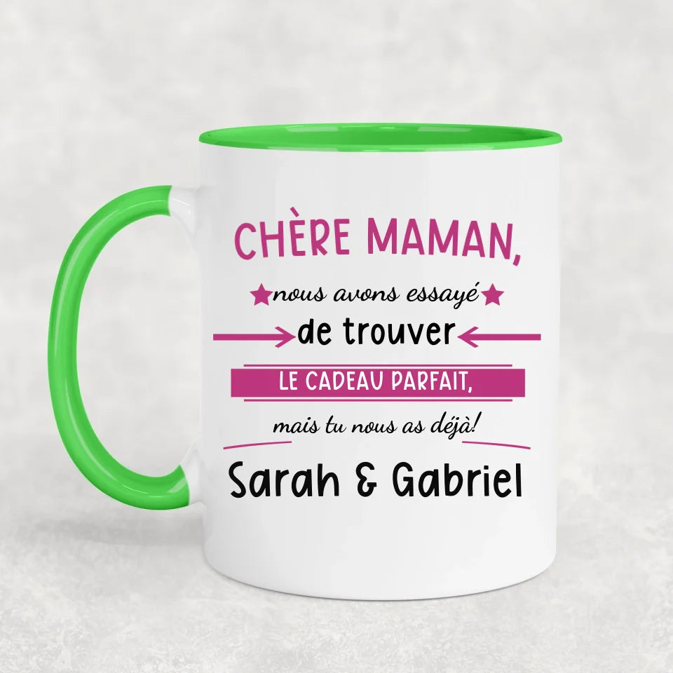 Tu nous as déjà! - Tasse personnalisée