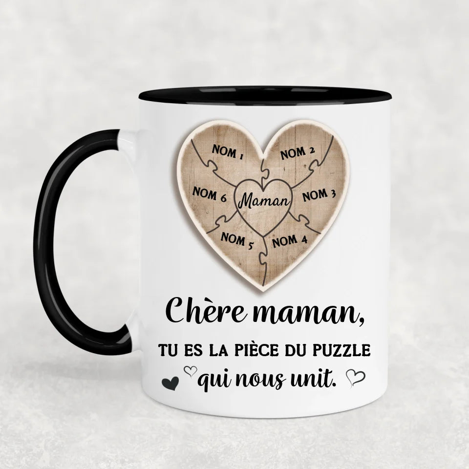 Pièce de puzzle - mug personnalisé