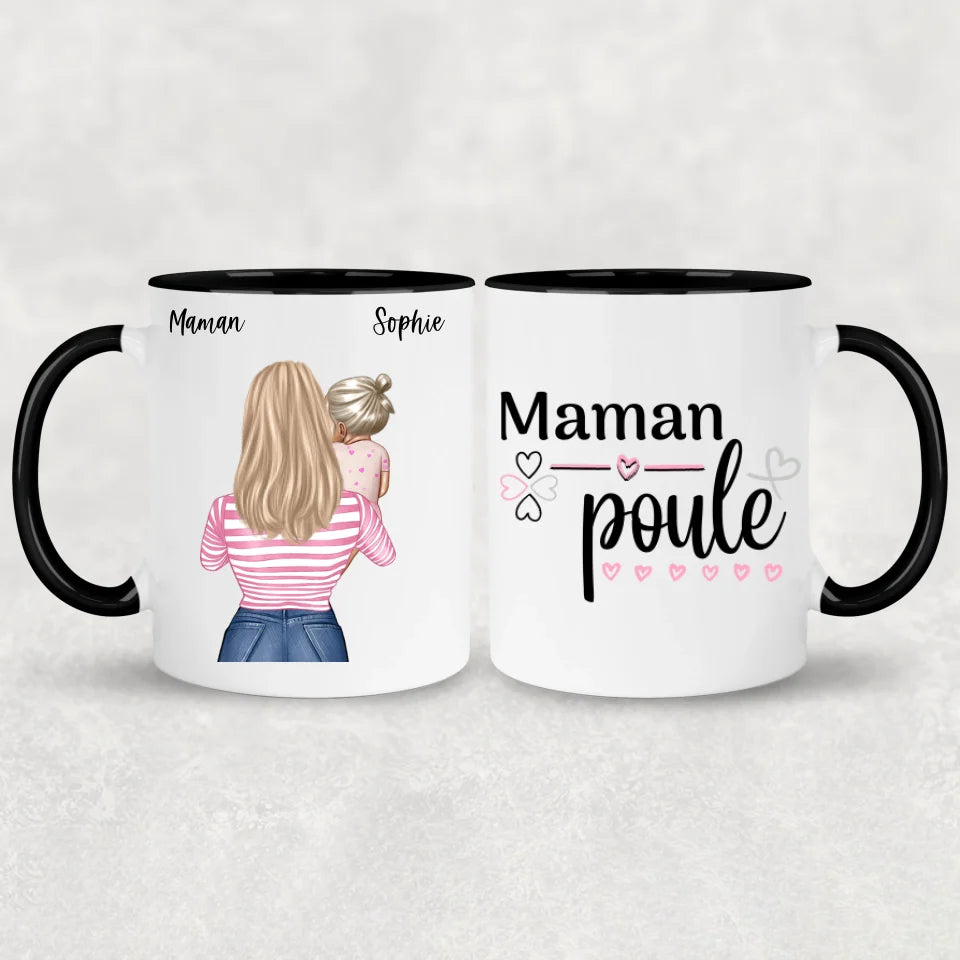 Maman avec 1 à 4 enfants - mug personnalisé