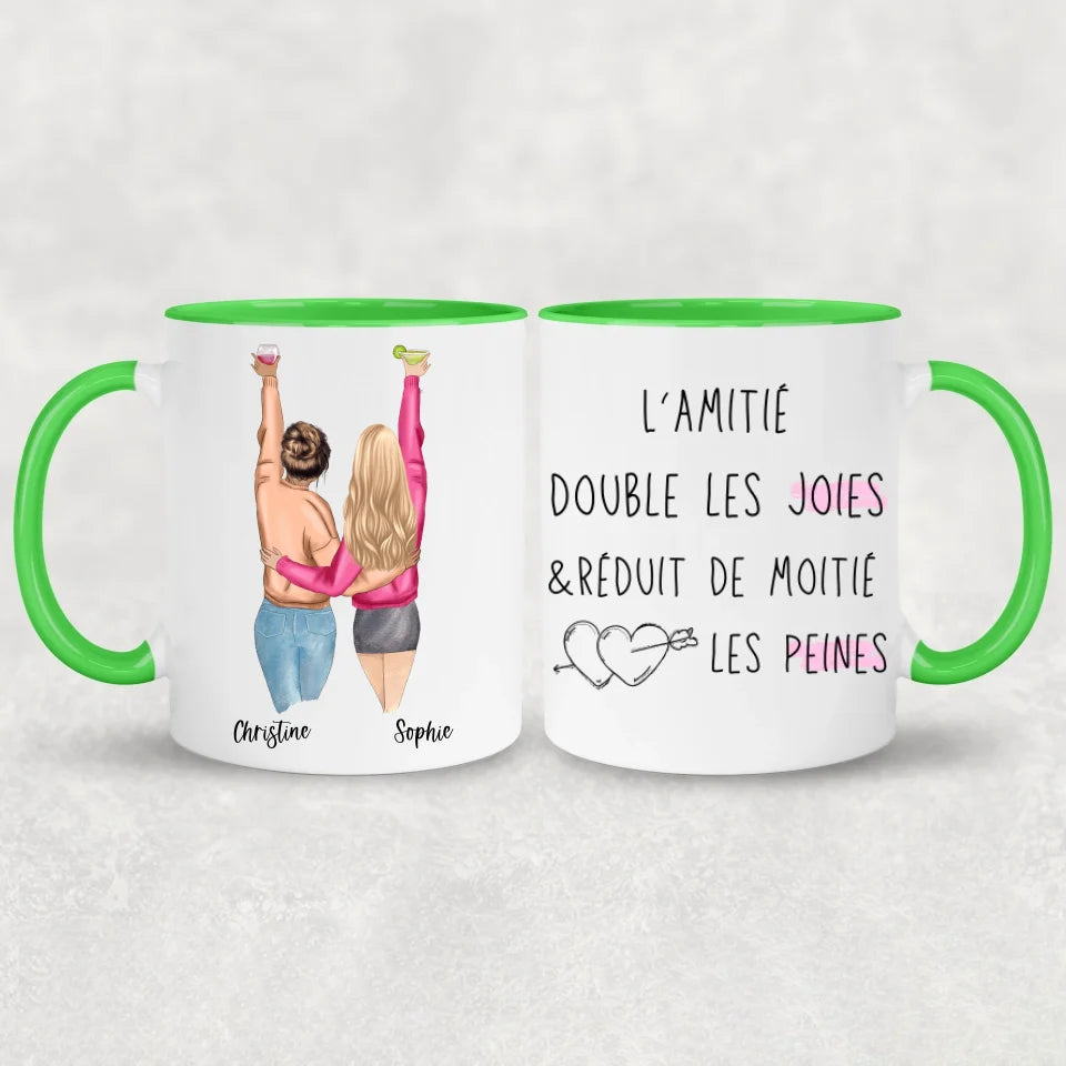 Meilleures amies - Mug personnalisé