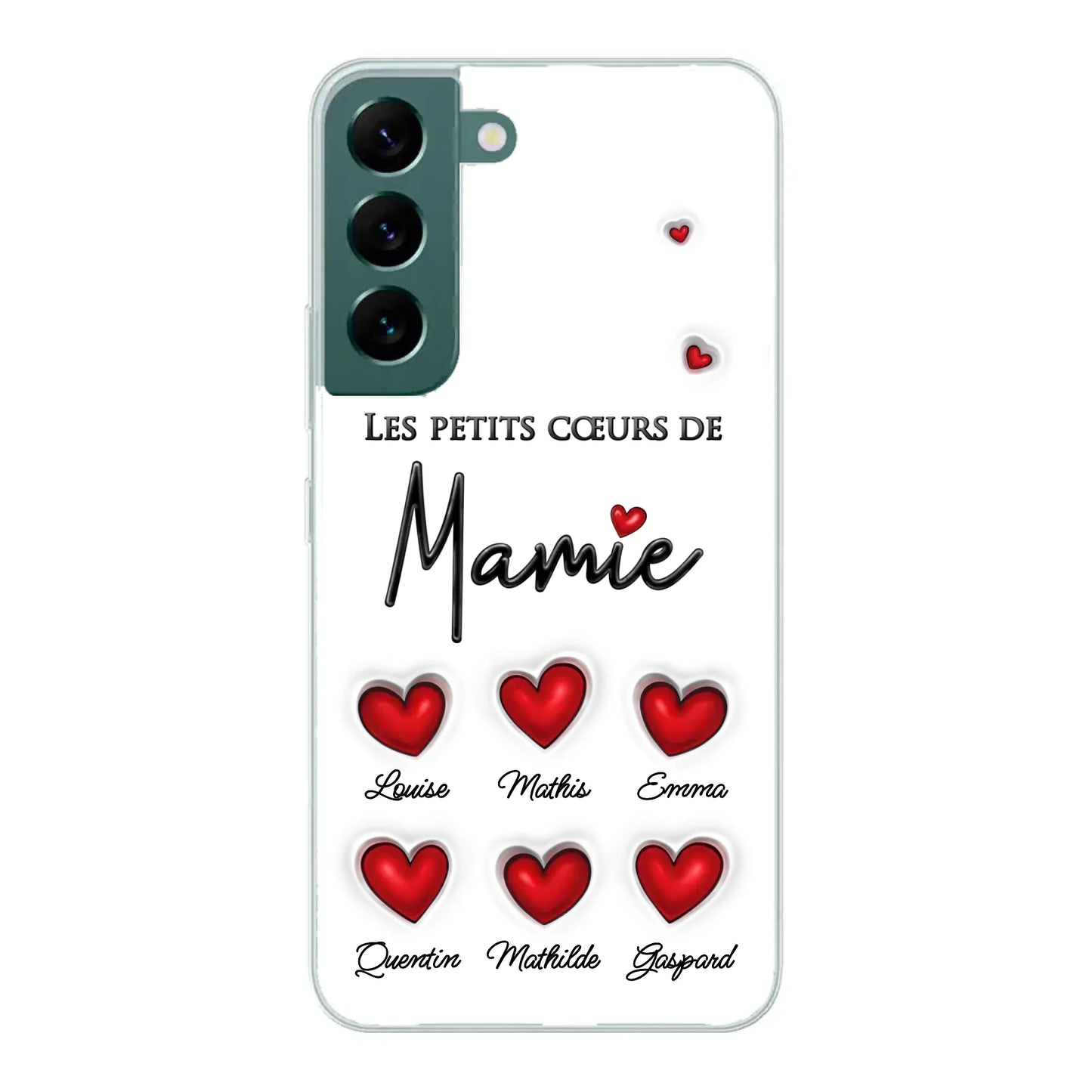 Les petits cœurs - Coque de téléphone personnalisée