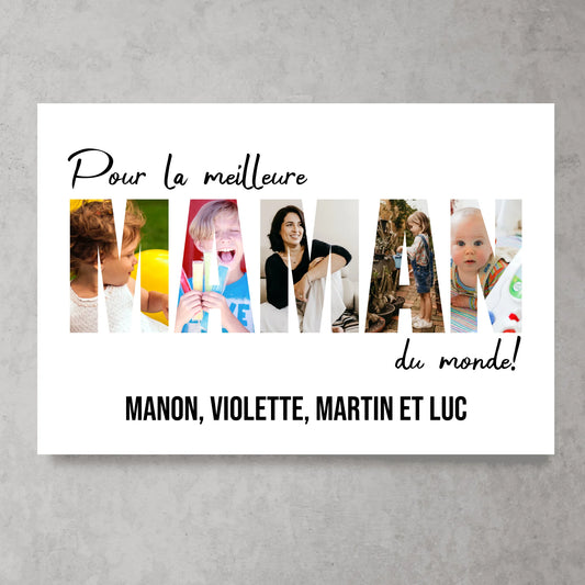 Art de la lettre - affiche personnalisée